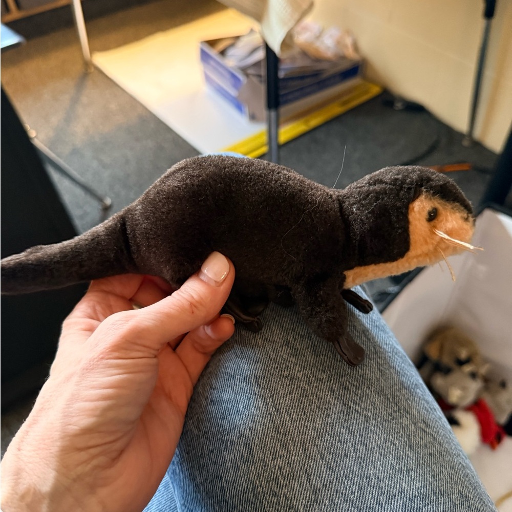 Folkmanis finger puppet Brown Plush Otter Toy
